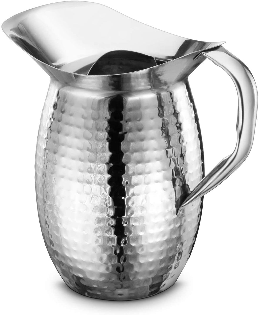 PURE Stainless Steel Pitcher - 2L Water Pitcher - Durable Stainless Steel  Jug - Serving Pitcher for Juicing - 67oz Stainless Pitcher