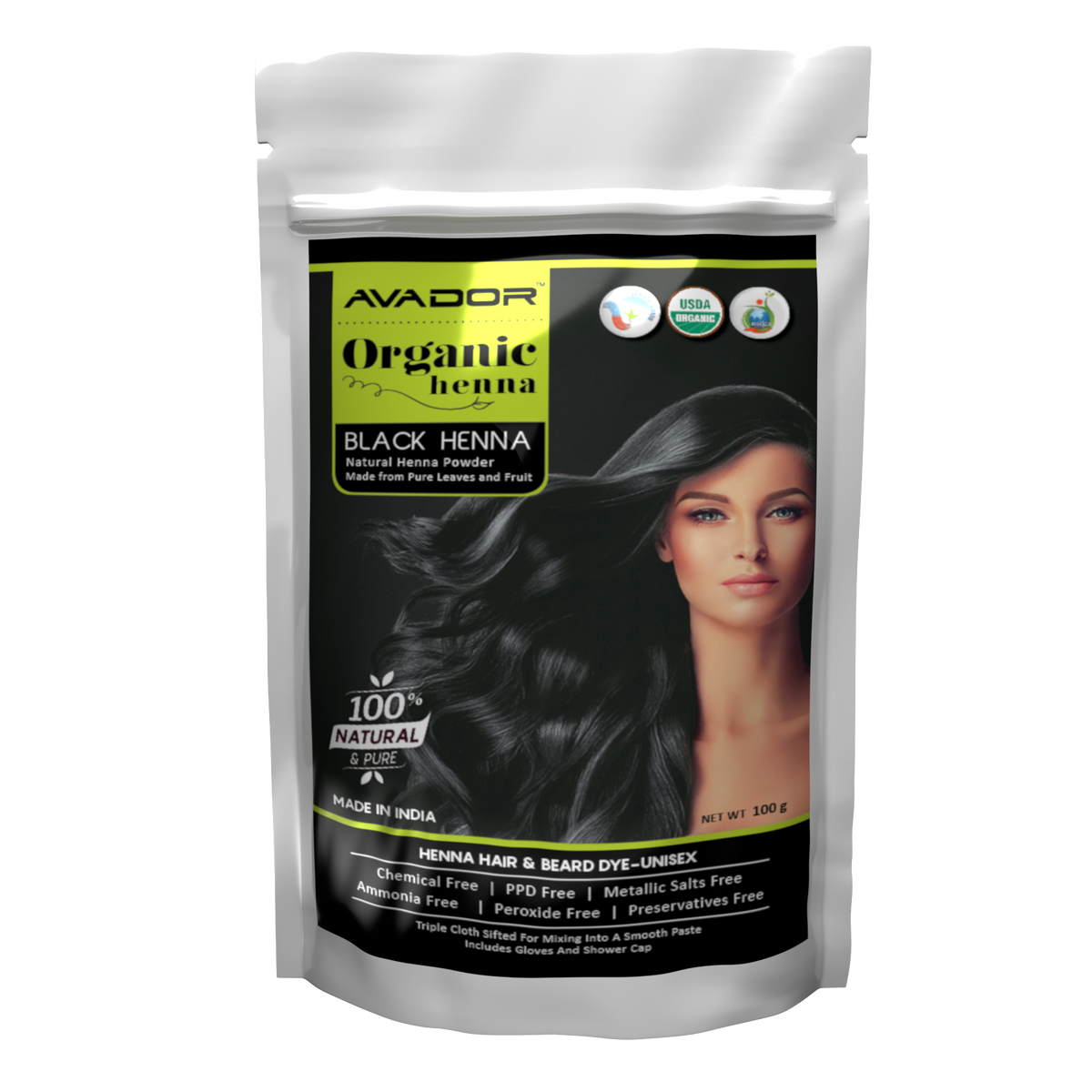 Natural Organic Henna Black Avador Business Group Inc 