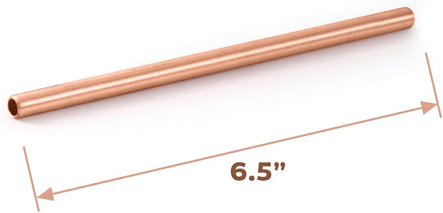 AVADOR® Set of 4 Handcrafted Straight Copper Moscow Mule Mugs with Straws Hammered Finish 16 Oz. Elegant Modern Set for Special Occasions | Gifting | Wedding Favors | Beverage Tasting