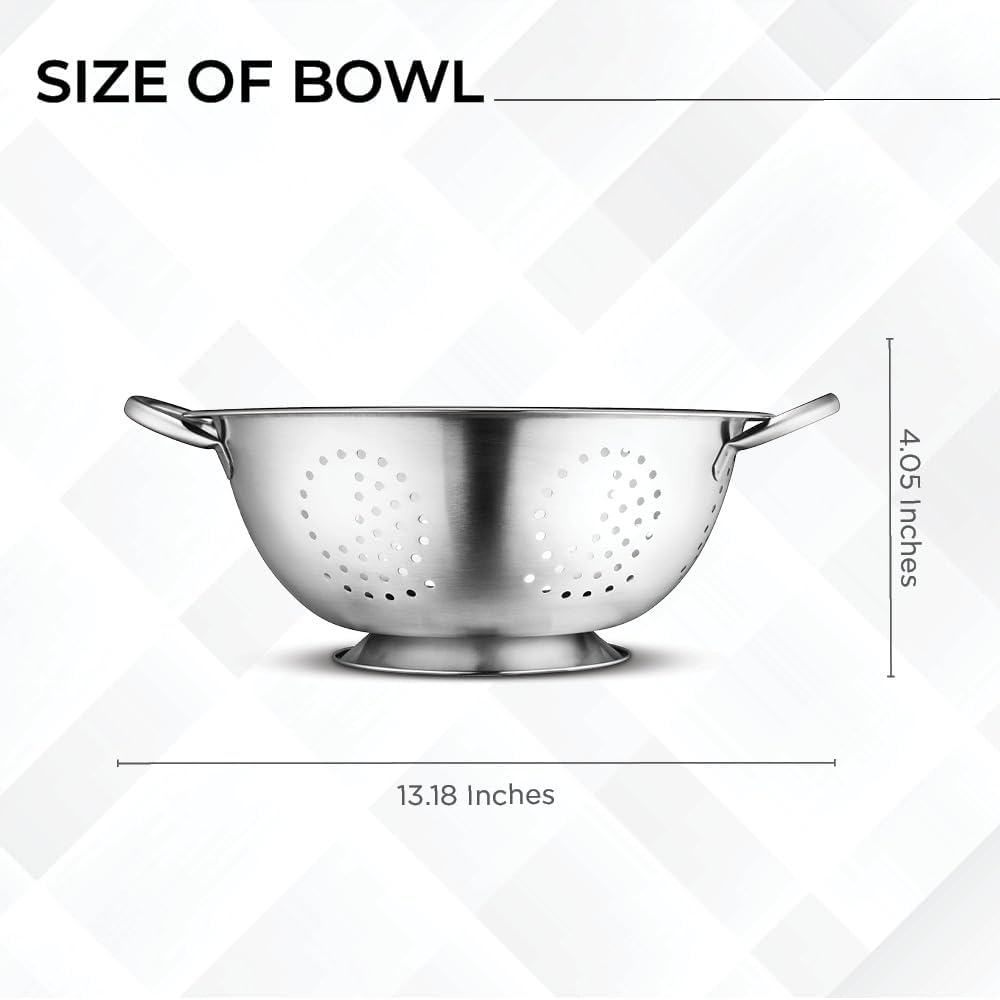 AVADOR® Set of 3 Stainless Steel Colanders