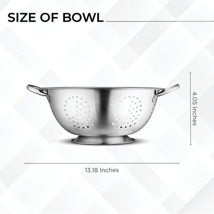 AVADOR® Set of 3 Stainless Steel Colanders
