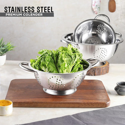 AVADOR® Set of 3 Stainless Steel Colanders