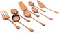 AVADOR® Premium Set of 8 Stainless Steel Hostess Serving Utensil Tool Set for Weddings | Buffet | Party | Kitchen | Restaurants (Rose Gold Plated)