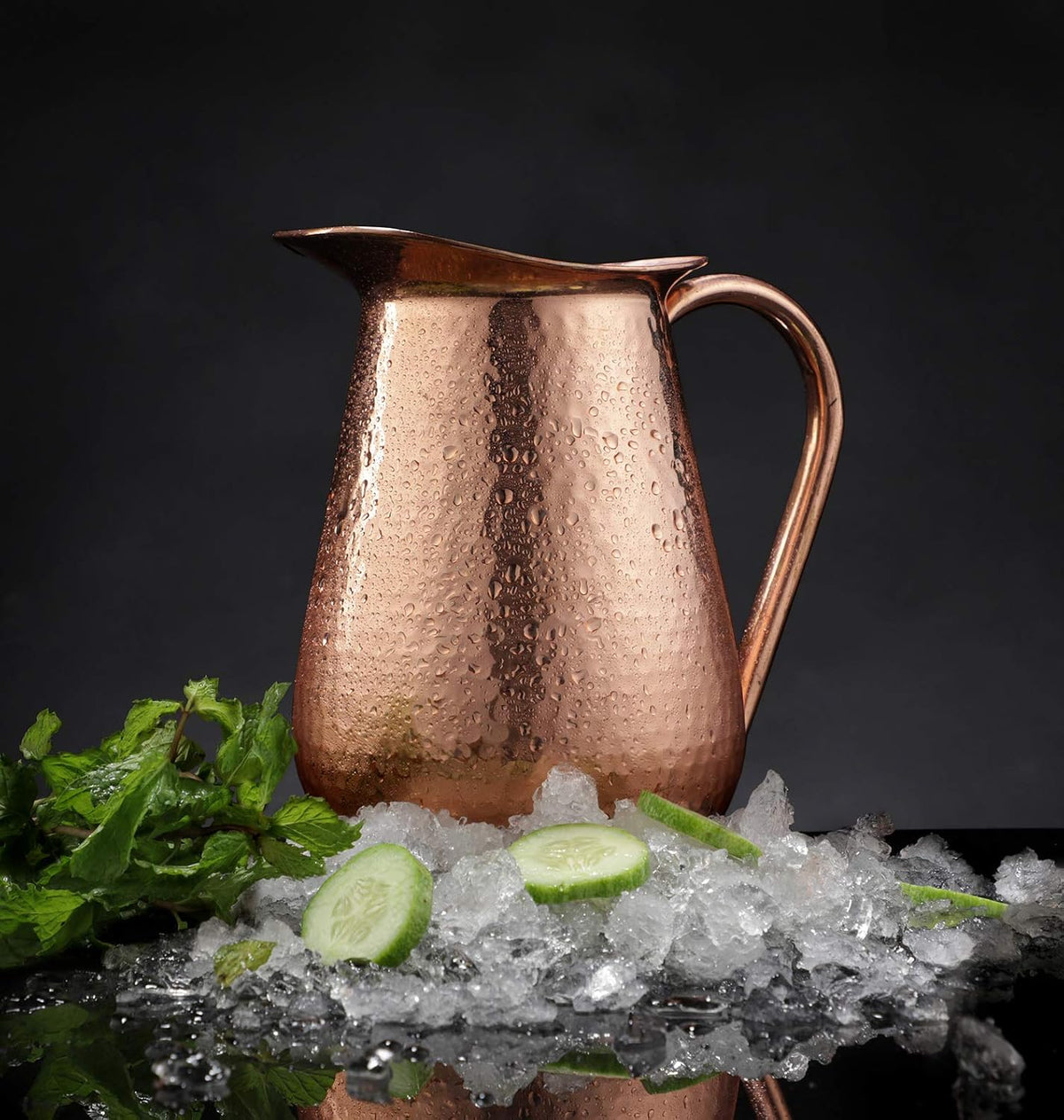 AVADOR® Handcrafted Pure Copper Jug Pitcher - Design 2