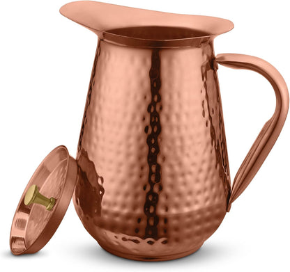 AVADOR® Handcrafted Pure Copper Jug / Pitcher - Design 5