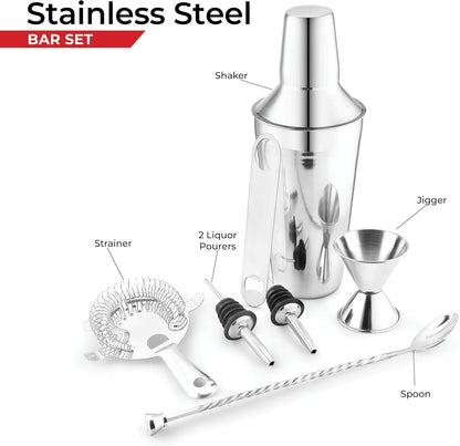 AVADOR® Premium 7-Piece Stainless Steel Bar Set