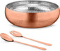 AVADOR® 3-Piece Premium Stainless Steel Salad Mixing Bowl Set - Rose Gold