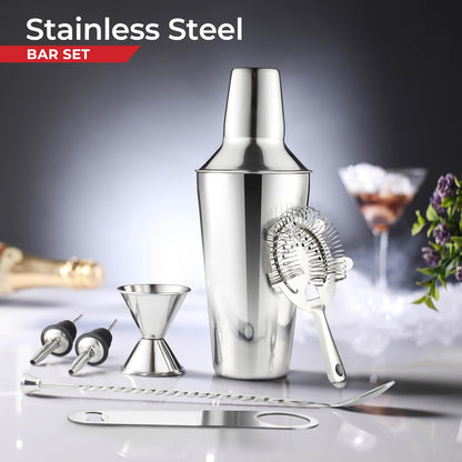 AVADOR® Premium 7-Piece Stainless Steel Bar Set