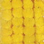 AVADOR® Set of 5 Artificial Flower Garland Strings for Special Occasions | Home Puja | Home Decor | Diwali Decor | House Warmings | Indian Wedding Celebration Lemon Yellow D1