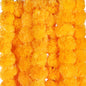 AVADOR® Set of 5 Artificial Flower Garland Strings for Special Occasions | Home Puja | Home Decor | Diwali Decor | House Warmings | Indian Wedding Celebration (Mango Yellow D3)