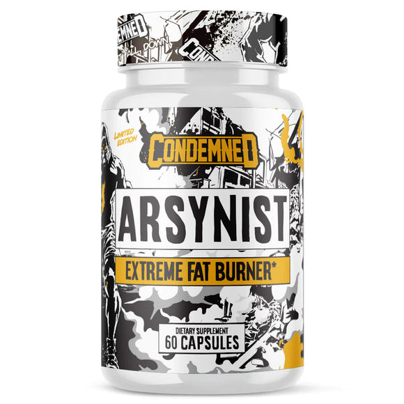 Condemned Labz Arsyn now Arsynist 60 Capsules Strongest Fat Burner 