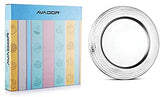 Stainless Steel Charging Plate Hammered Finish Set of 6