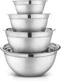 Stainless Steel German Mixing Bowls Set of 4