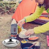 Stainless Steel Camping Plate Set of 4