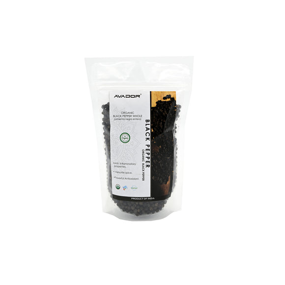 AVADOR Organics Black Pepper Whole