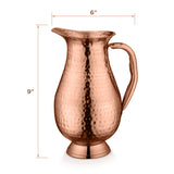 Pure Copper Jug Pitcher Drinkware Hammered Finish DESIGN 1