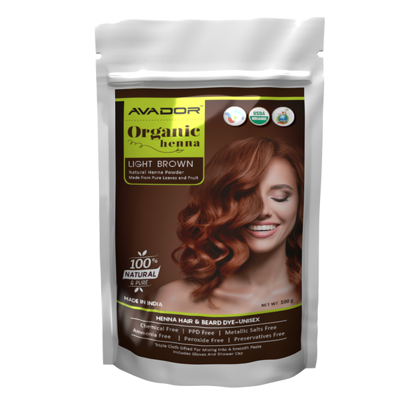 Natural Organic Henna Light Brown